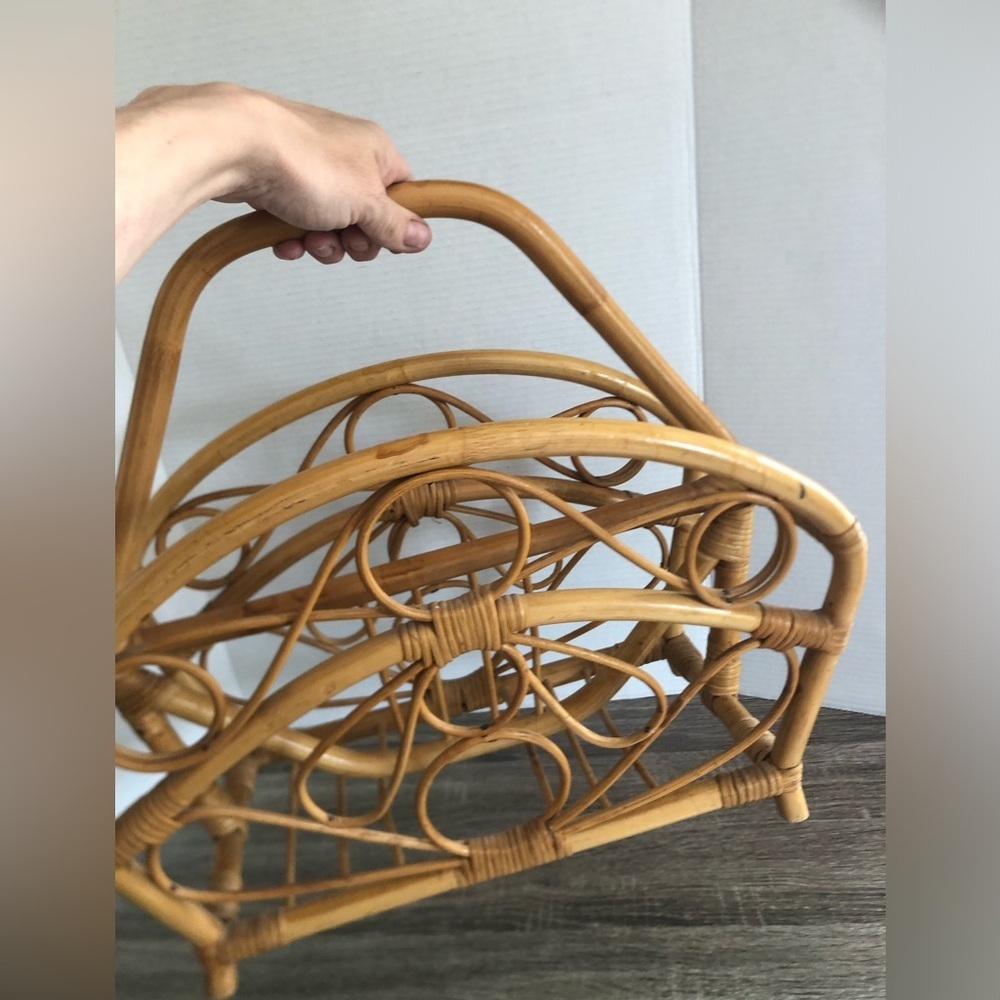 Vtg Bentwood Magazine Rack - Picture 5 of 13